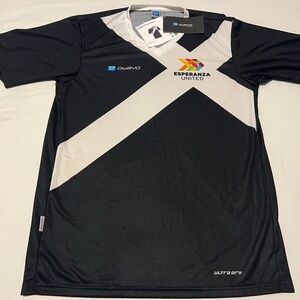 🆕 VINTAGE FOOTBALL F3 BASIC V-NECK JERSEY OWAYO ESPERANZA UNITED SZ:MEDIUM NWT
